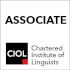 Chartered Institute of Linguists Associate badge—CertTrans-accredited Spanish–English language consultant and editorial QA specialist.